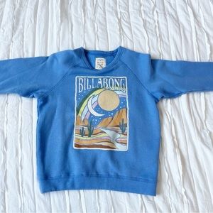 Billabong Blue Desert Girls Crewneck Sweatshirt